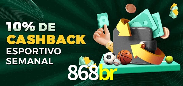 10% de bônus de cashback na 868br